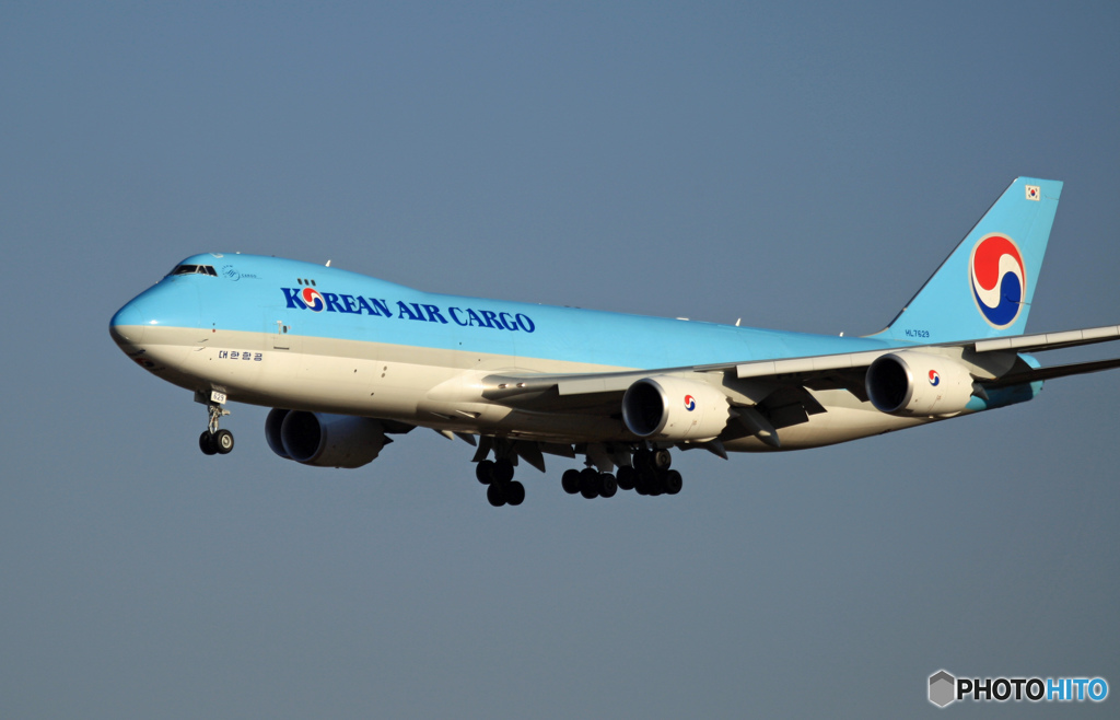 KOREAN CARGO 747-400 HL7629 到着 