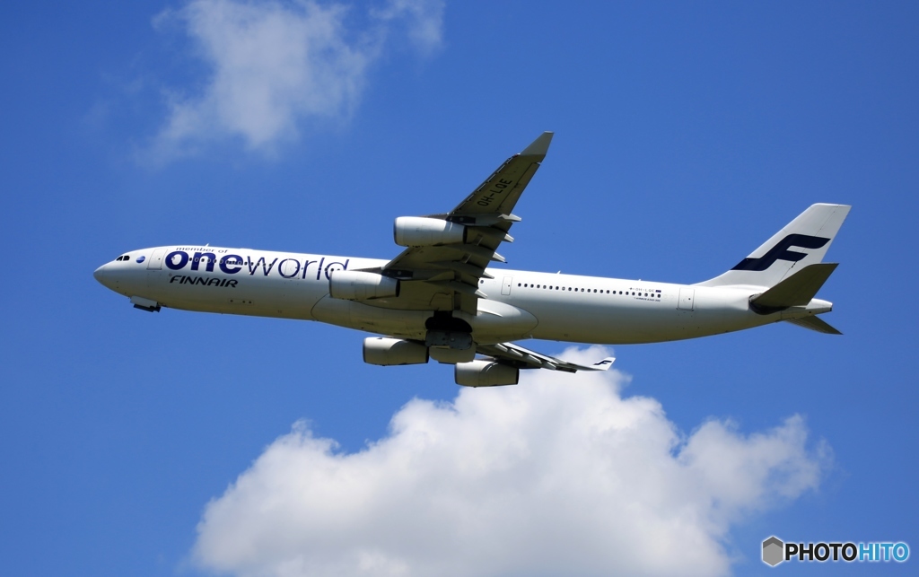 離陸　FINNAIR A340-313 