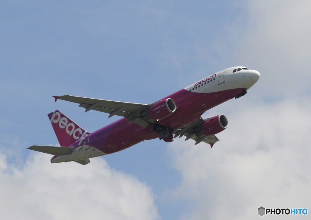 出発　peach A320-200