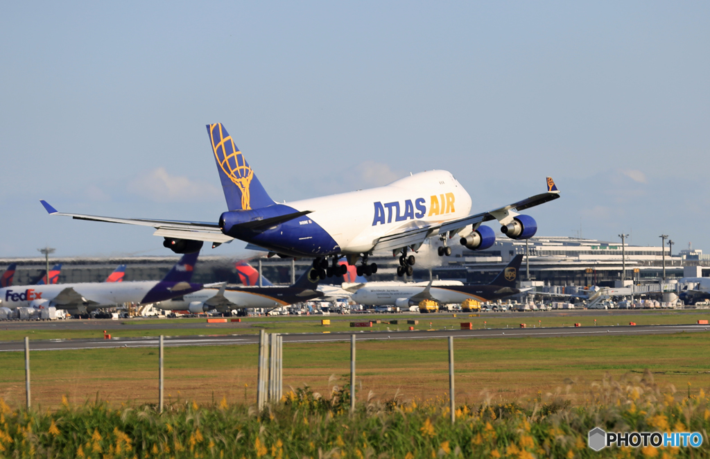 着陸 ATLAS 747-400FN499MC