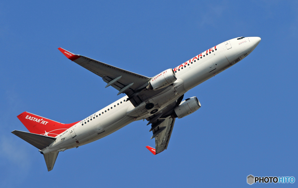 EASTARJET 737 HL8036離陸  