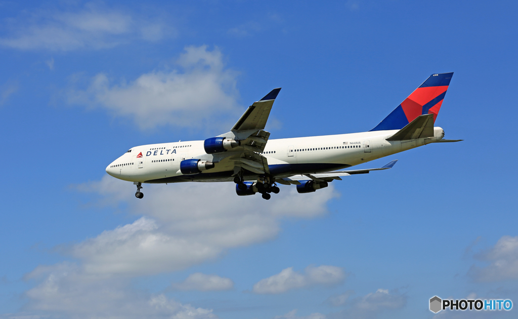 [青空]DELTA 747-400 N668US/ジャンボ保存委員会 