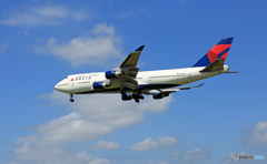[青空]DELTA 747-400 N668US/ジャンボ保存委員会 