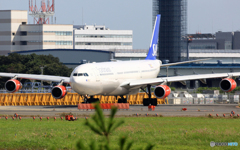 SAS A340-313 LN-RKF 出発　