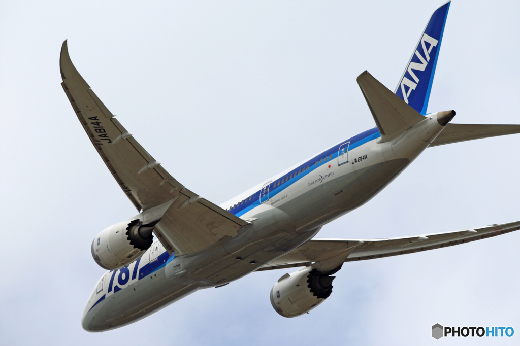 ANA 787-8 JA814A 出発 