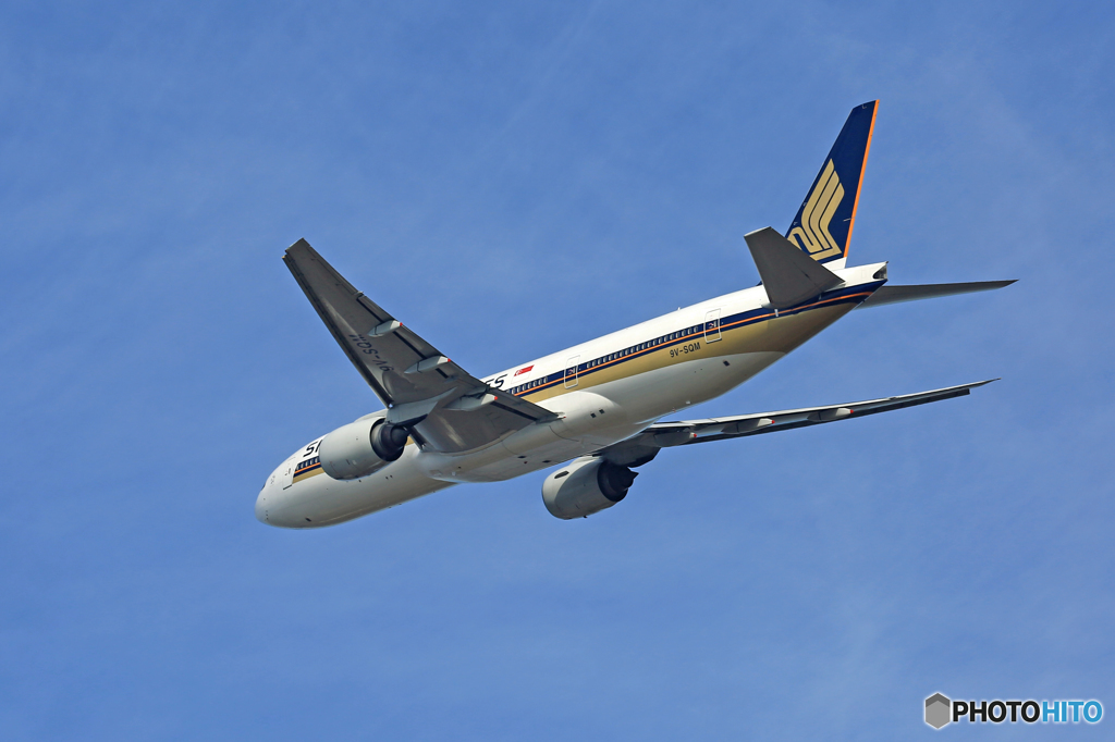 出発 SINGAPORE 777-212 9V-SQM