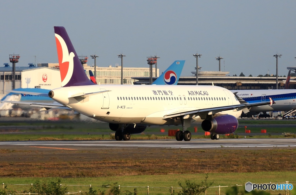 Air Macau A320-232 B-MCB 出発　