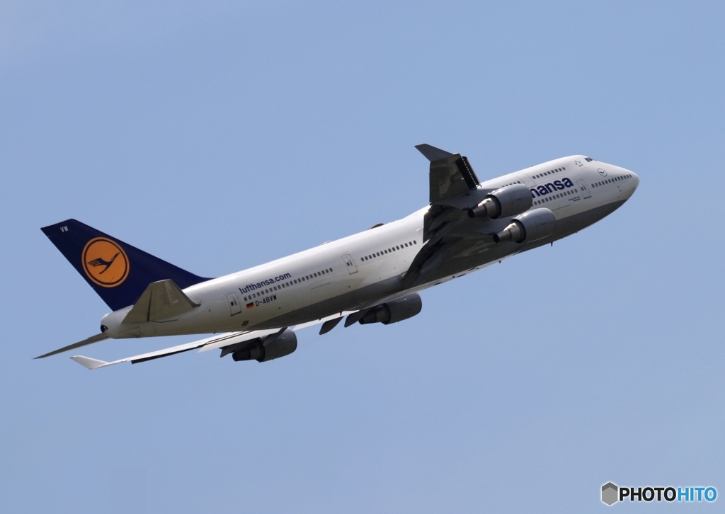 Lufthansa 747-430 飛行　