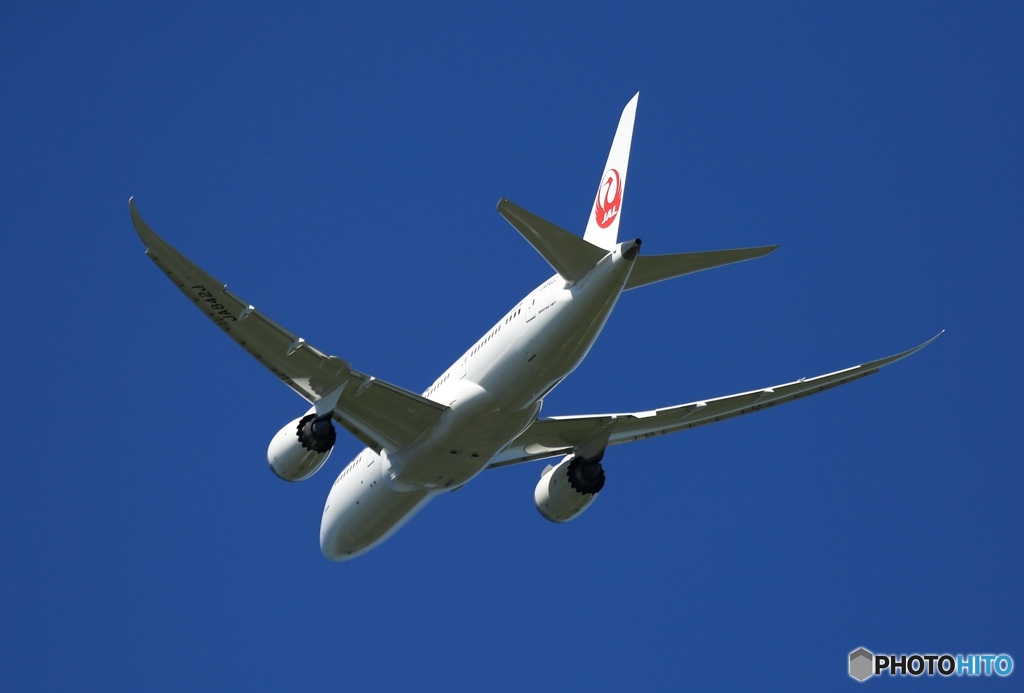 JAL 787-8  飛び立ち　