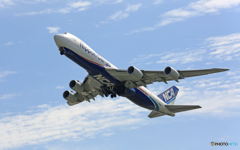 離陸NCA 747-8KZF JA15KZ/ジャンボ保存委員会