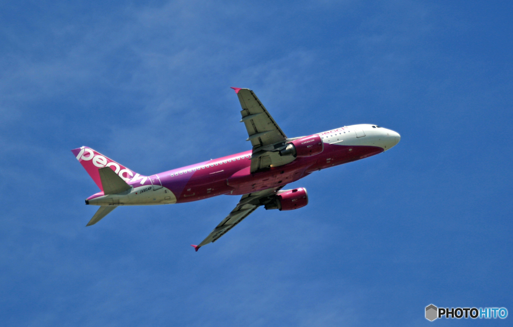 「青い空」peach A320-214 JA804P