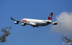 SWISS A340-313  出発　