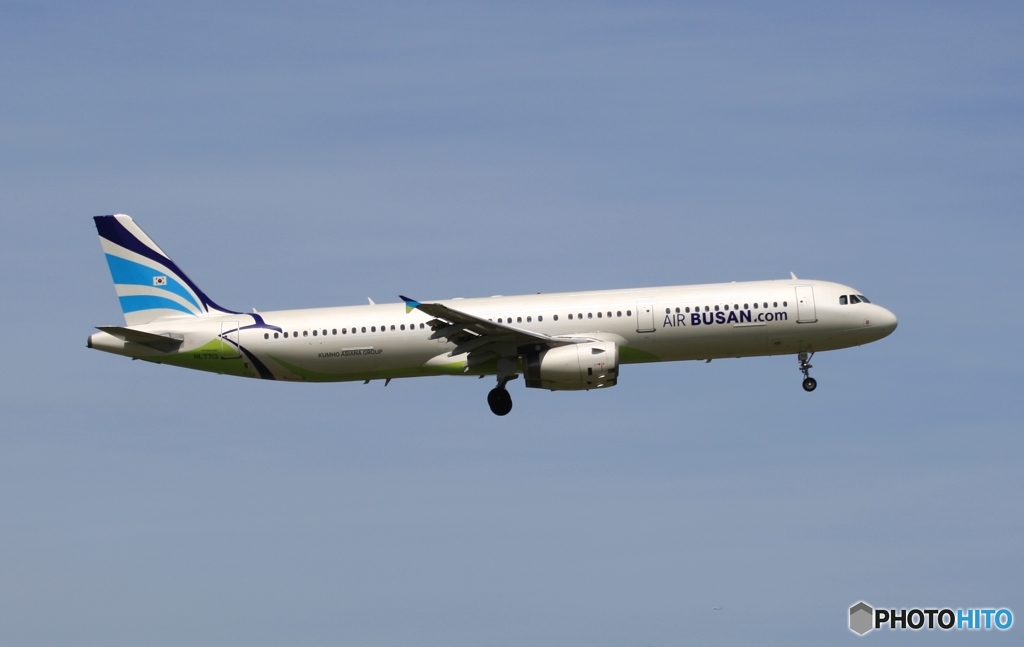 AIR BUSAN A321-231 到着　