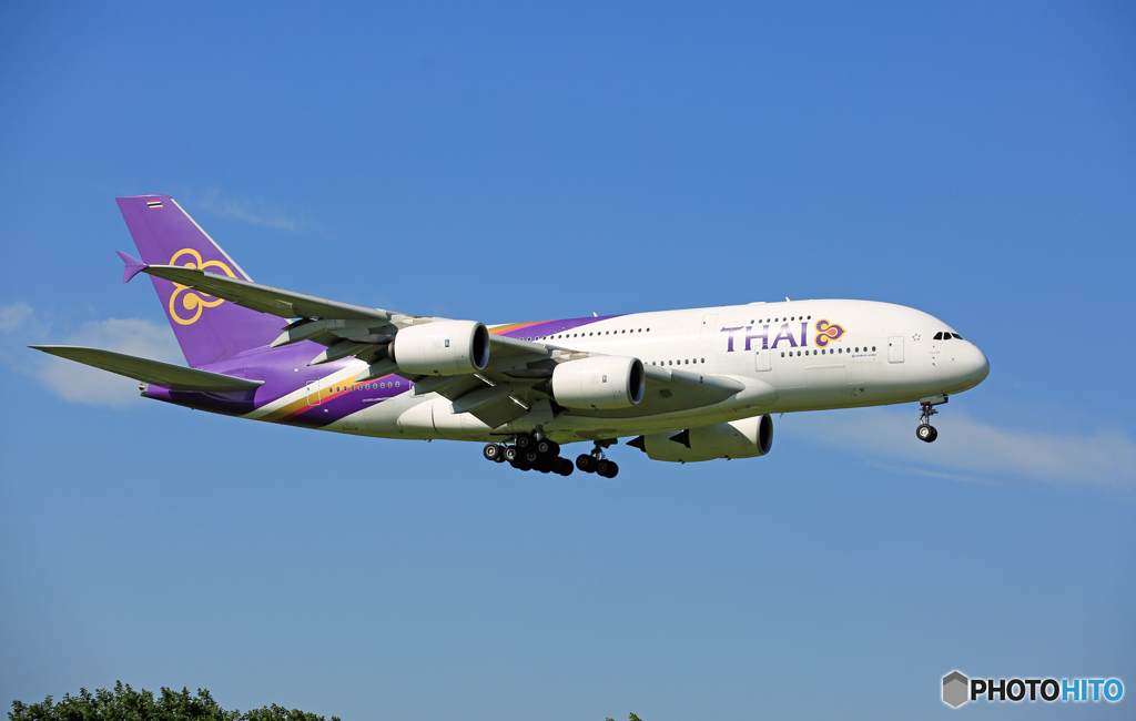 到着 Thai A380-841 HS-TUB