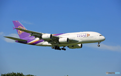 到着 Thai A380-841 HS-TUB