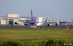 着陸  THAI A380-841 HS-TUE
