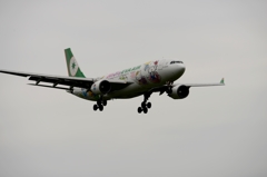 着陸（4-1）EVR A330-200 Hello Kitty [a]　  