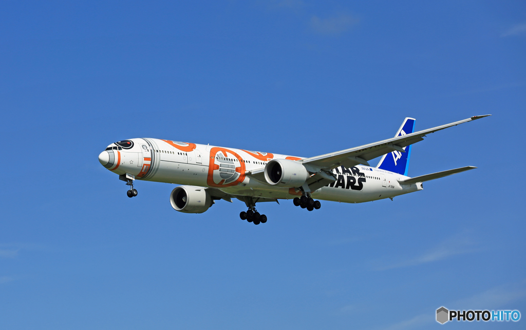 着陸 ANA [STAR WARS] 777-381 JA789A
