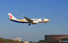 「青空」 Air China A330-200 B-6076到着