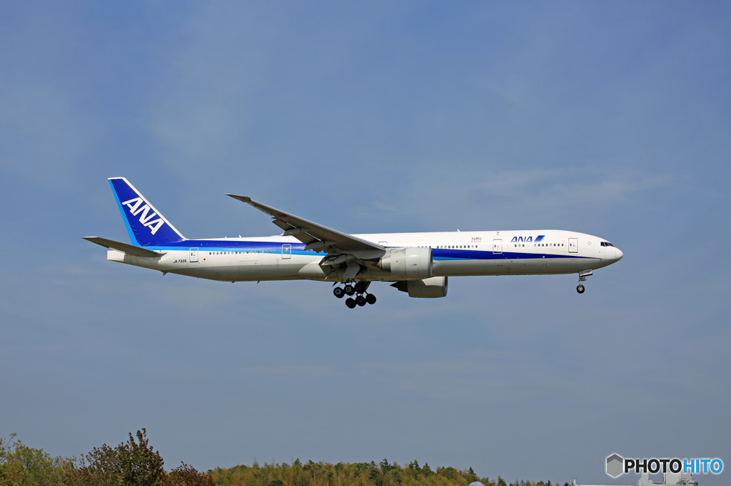 ANA 777-381 JA732A 到着 