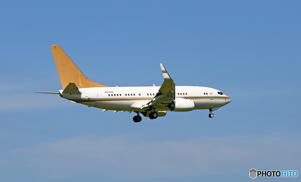 到着 南山公務 737-7ZH N930HB