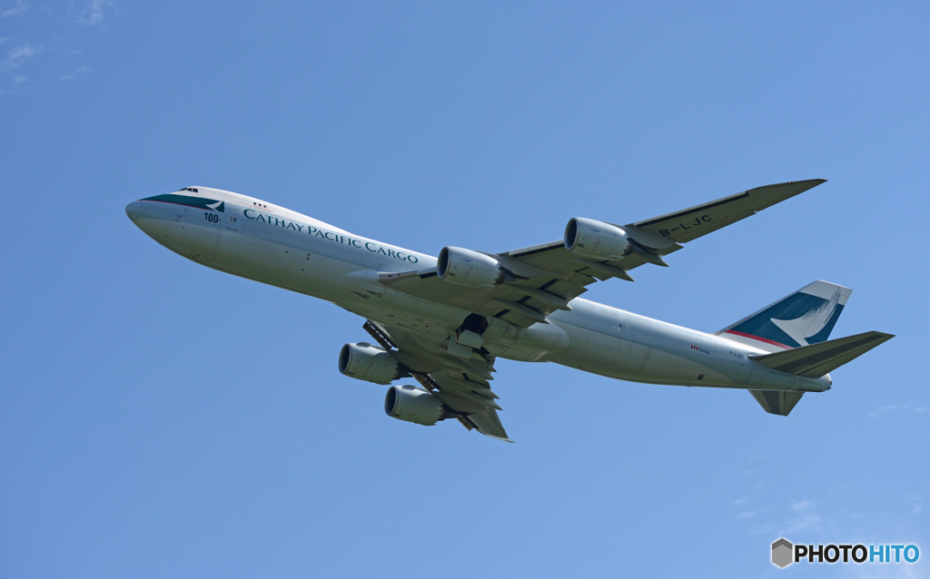 出発Cathay Cargo 747-8F B-LJC/ジャンボ保存委員会