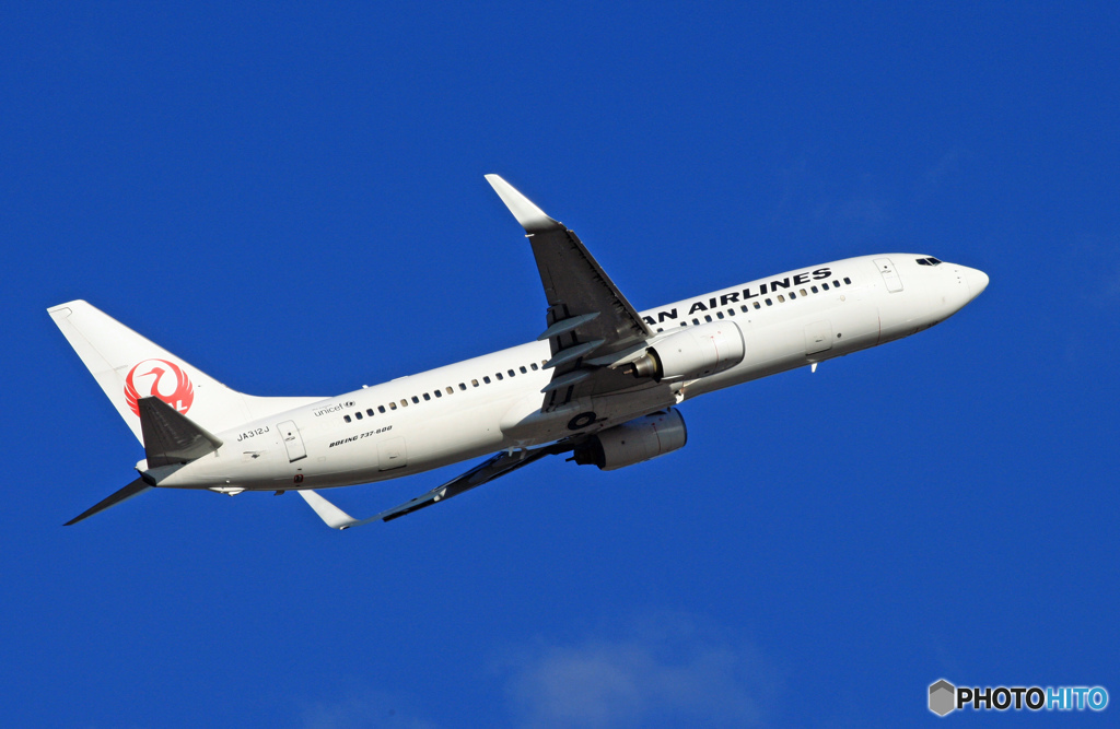 JAL 737-800 JA312J 出発 