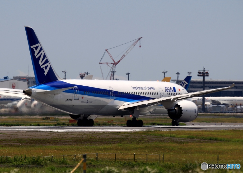 ANA 787-8 出発　