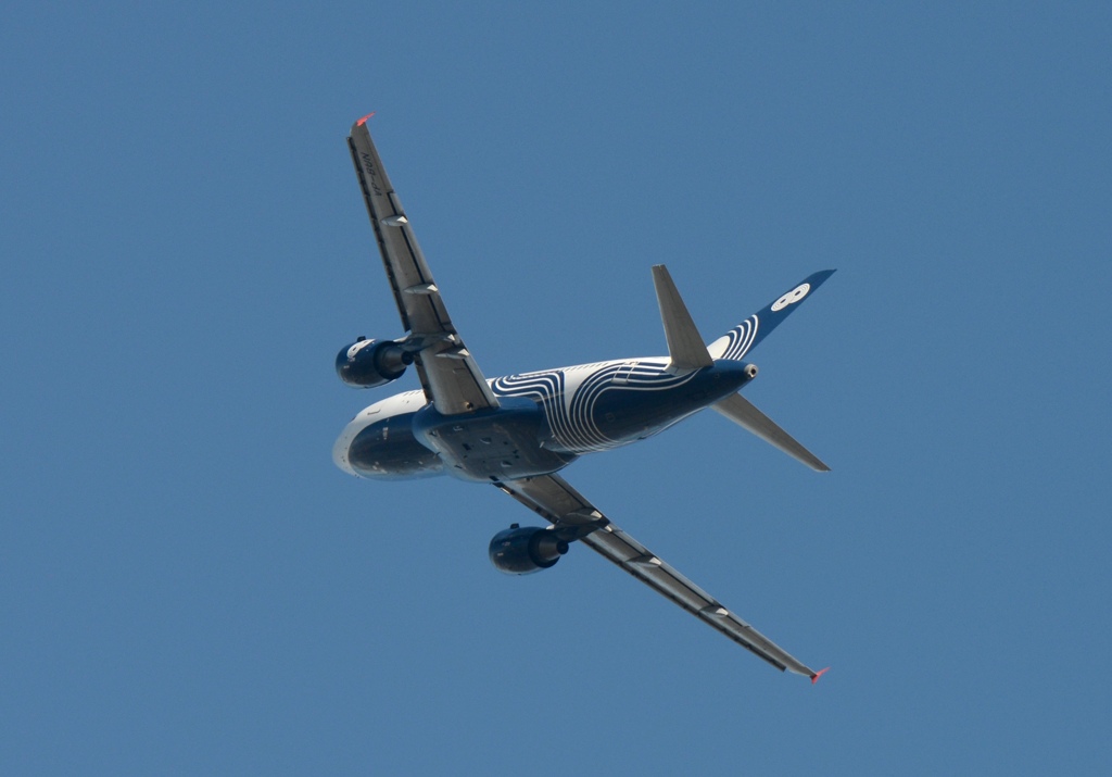 離陸（338）Aurora Airbus A319-111