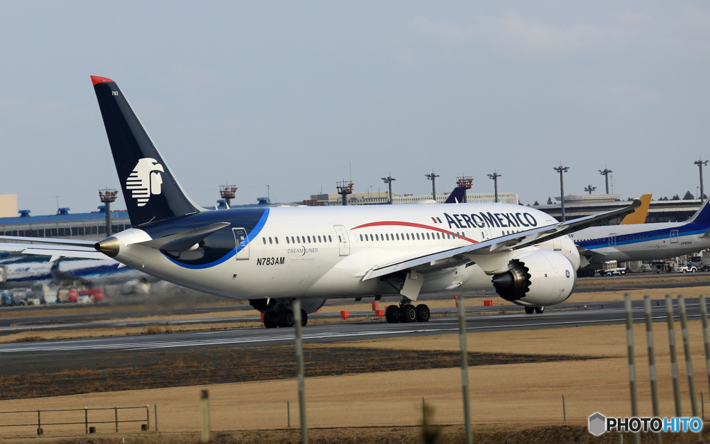 AEROMEXICO 787-8 N783AM 離陸　