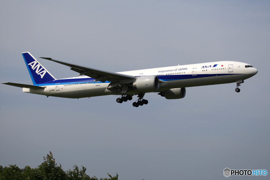 ANA 777-381 着陸　