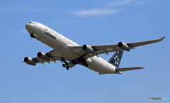 出発　Lufthansa A340-313 D-AIFF