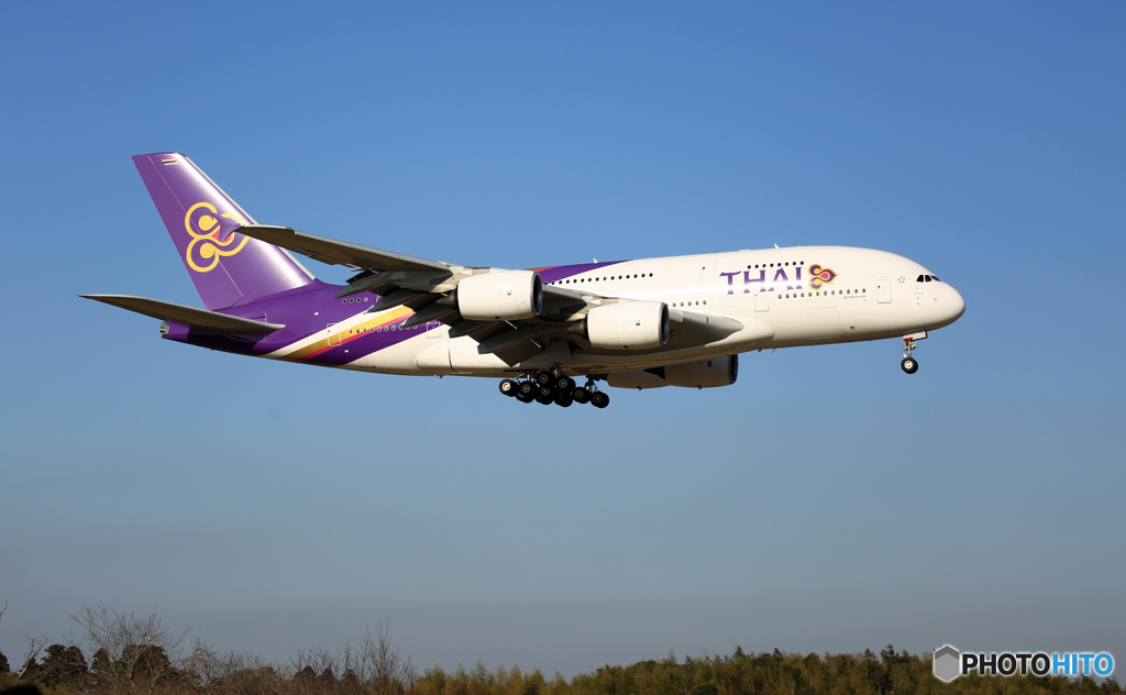 到着 Thai A380-841  HS-TUF