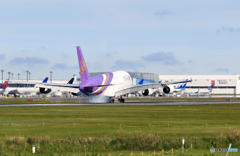 「青空」 THAI A380-841 HS-TUB 到着です