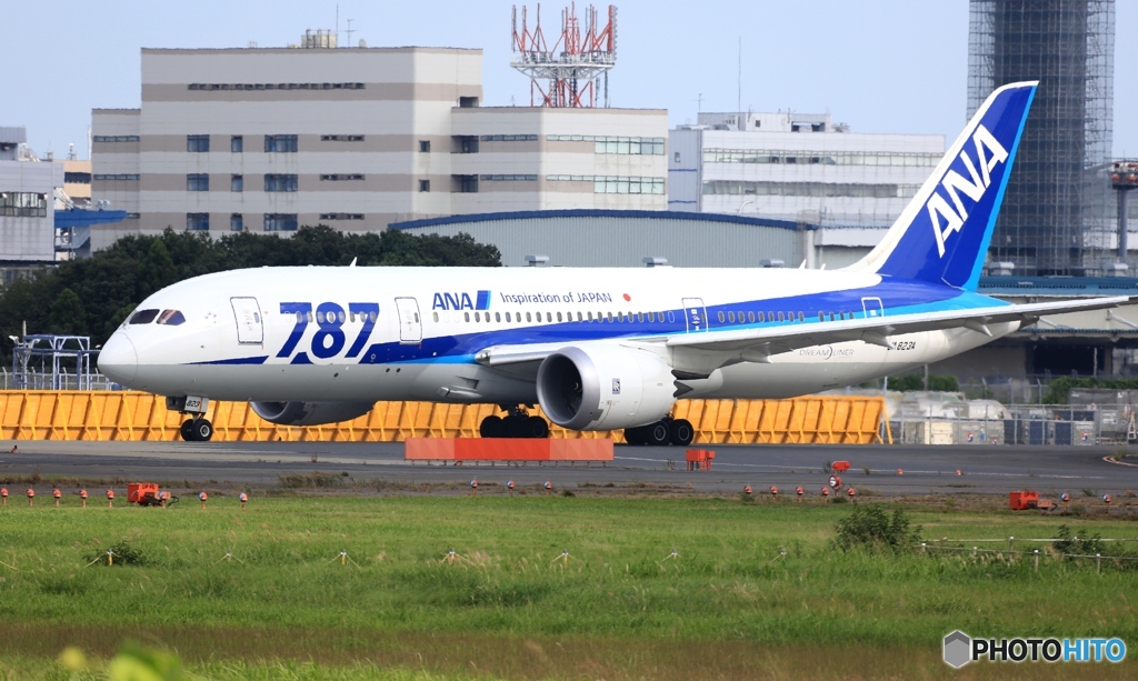 ANA 787-8 出発　