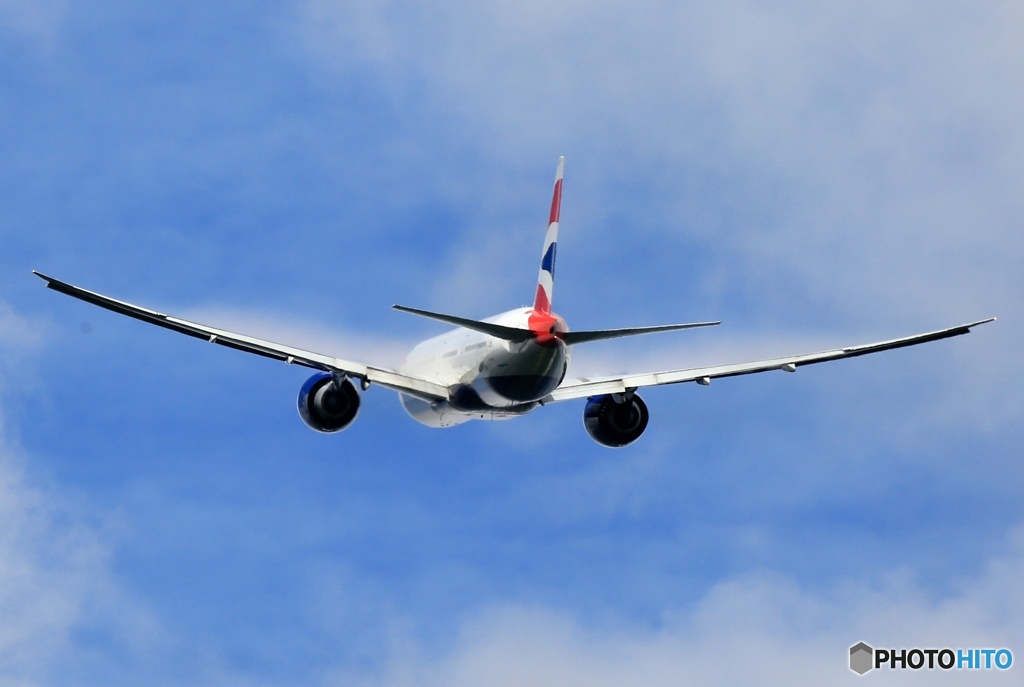 BRITISH 777-336  離陸