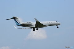 着陸　ｳｨﾙﾐﾝﾄﾝ Gulfstream Aerospace G650 