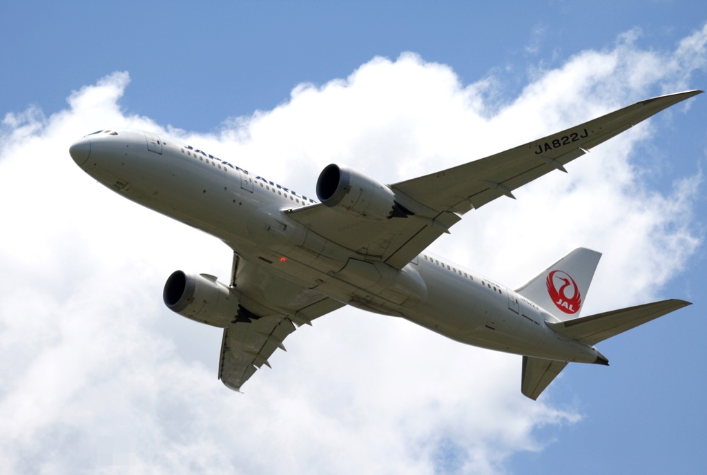 出発　JAL 787-8