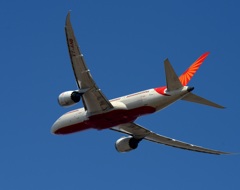 ｴｱｰｲﾝﾃﾞｨｱ 787-8 離陸