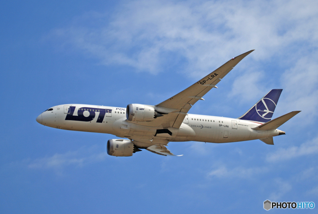 ✈LOT ポーランド航空 B787-8 SP-LRA Takeoff
