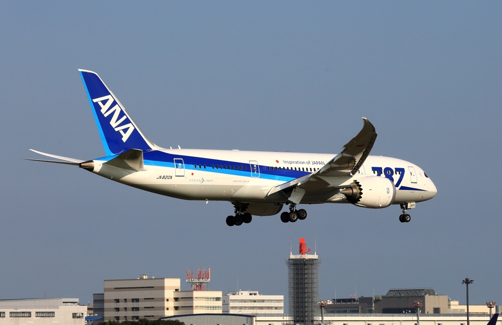 ANA 787-8 到着　