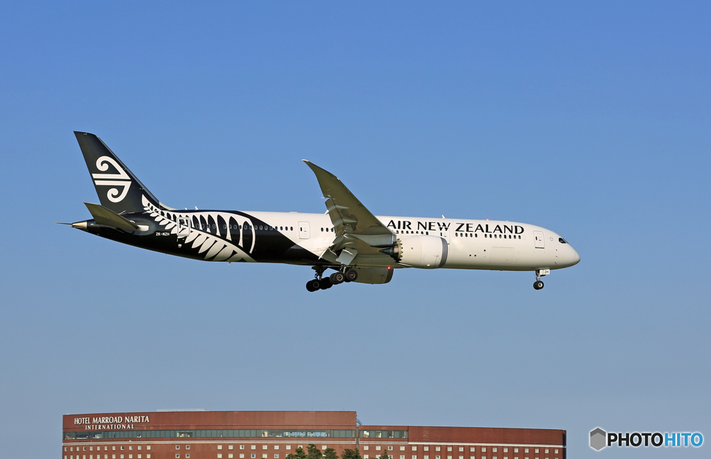 「そらー」  Air NZ' 787-9 ZK-NZH 到着