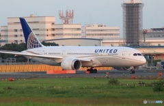 UNITED 787-8 出発　