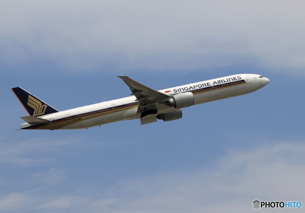 SINGAPORE 777-312 出発　