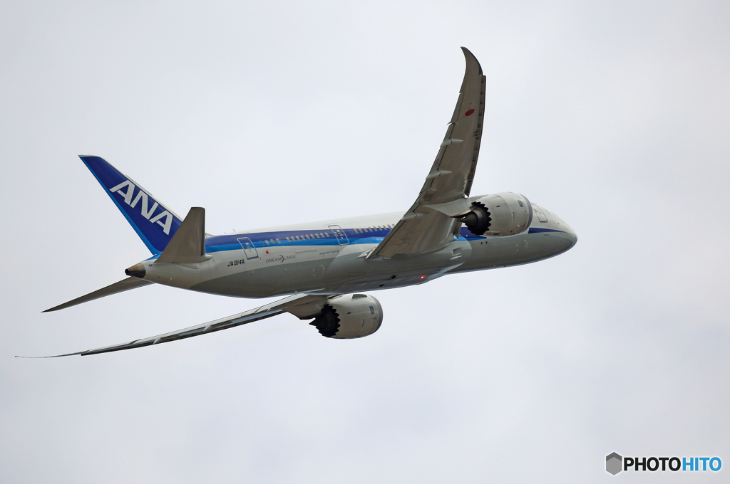 出発 ANA 787-8 JA814A