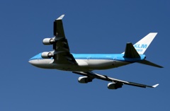 離陸(284)KLM Royal Dutch Airlines 747-400 
