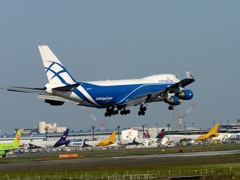 AB Cargo 747-400F 着陸　