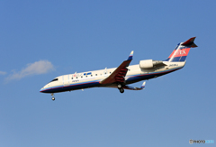 「ぶるー」 IBEXボンバルCRJ-200 JA03RJ Landing