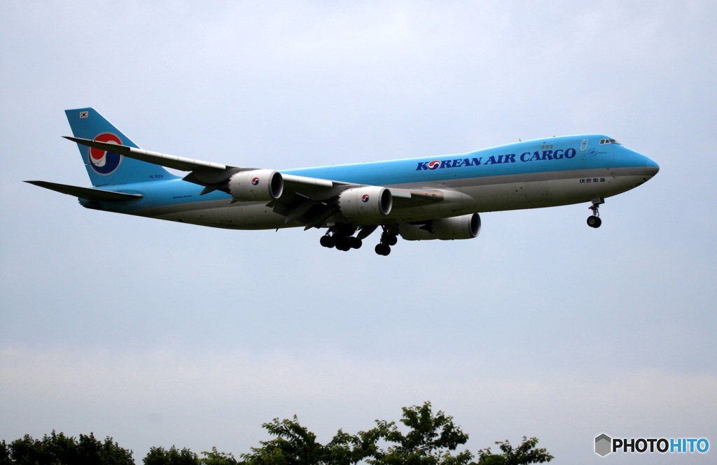 KOREAN Cargo 747-8F 到着　