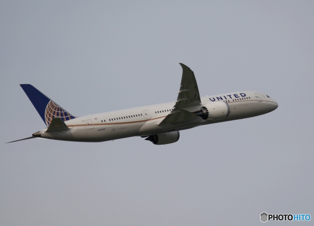 UNITED 787-8 離陸　
